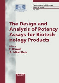 Enlarge image Cover: Developments in Biologicals / The Design and Analysis of Potency Assays for Biotechnology Products - Karger, S