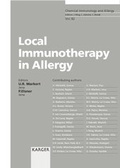 Cover: Local Immunotherapy in Allergy - Karger, S