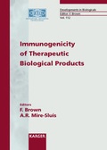 Cover: Developments in Biologicals / Immunogenicity of Therapeutic Biological Products - Karger, S