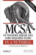 Cover: McSa on Windows Server 2003 Core Exams in a Nutshell - O'Reilly