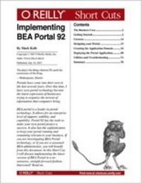 Abbildung von: Implementing Bea Portal 92 - O'Reilly