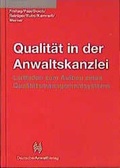 Cover: Qualit&auml;t in der Anwaltskanzlei - Deutscher Anwaltverlag
