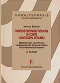 Cover: Wiedereinsetzung in den vorigen Stand - Deutscher Anwaltverlag