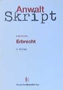 Cover: Anwaltskript Erbrecht - Deutscher Anwaltverlag