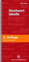 Cover: Streitwerttabelle - Deutscher Anwaltverlag