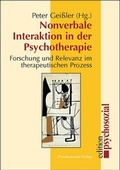 Cover: Nonverbale Interaktion in der Psychotherapie - Psychosozial-Verlag