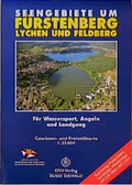 Cover: Seengebiete um F&uuml;rstenberg, Lychen und Feldberg. Gew&auml;sser- und Freizeitkarte 1:25000 - Deutscher Segler-Verband DSV