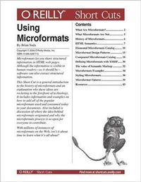 Enlarge image Cover: Using Microformats - O'Reilly