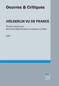 Cover: H&ouml;lderlin vu de France - Narr Francke Attempto