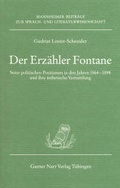 Cover: Der Erz&auml;hler Fontane - Narr Francke Attempto