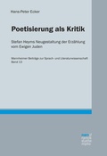Cover: Poetisierung als Kritik - Narr Francke Attempto