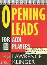 Abbildung von: Opening Leads for ACOL Players - Weidenfeld & Nicolson