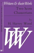 Cover: Two Scots Chaucerians - Liverpool University Press