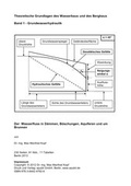 Cover: Theoretische Grundlagen des Wasserbaus und des Bergbaus - Grundwasserhydraulik Band 1 - epubli