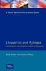 Cover: Linguistics and Aphasia - Routledge