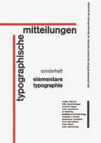 Enlarge image Cover: Elementare Typographie - Verlag Hermann Schmidt