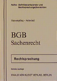 Enlarge image Cover: BGB - Sachenrecht - Ewald v. Kleist Verlag