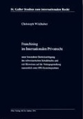 Cover: Franchising im Internationalen Privatrecht - Dike Verlag Z&uuml;rich