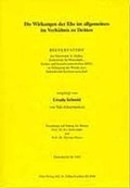 Cover: Die Wirkung der Ehe im allgemeinen im Verh&auml;ltnis zu Dritten - Dike Verlag Z&uuml;rich