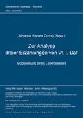 Cover: Zur Analyse dreier Erz&auml;hlungen von Vl. l. Dal' - Peter Lang Verlag