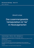 Cover: Das zusammengesetzte Verbalpr&auml;dikat mit "da" im Neubulgarischen - Peter Lang Verlag