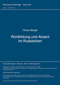 Cover: Wortbildung und Akzent im Russischen - Peter Lang Verlag