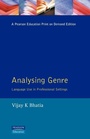 Cover: Analysing Genre - Longman