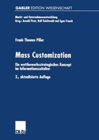 Enlarge image Cover: Mass Customization - Deutscher Universitätsverlag