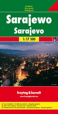 Abbildung von: Sarajewo, Stadtplan 1:17.500 - Freytag-Berndt und ARTARIA