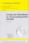 Cover: Vortr&auml;ge und Abhandlungen zur Wissenschaftsgeschichte 1999/2000 - MVS Medizinverlage Stuttgart