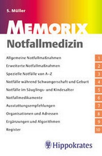 Enlarge image Cover: MEMORIX Notfallmedizin - MVS Medizinverlage Stuttgart