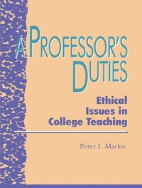 Enlarge image Cover: A Professor's Duties - Rowman & Littlefield Publishers