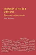 Cover: Intonation in Text and Discourse - Routledge