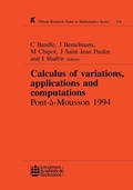 Cover: Calculus of Variations, Applications and Computations - CRC Press