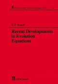 Cover: Recent Developments in Evolution Equations - CRC Press
