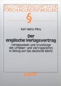 Cover: Der englische Verlagsvertrag - VVF