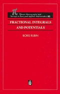 Cover: Fractional Integrals and Potentials - CRC Press