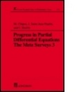 Cover: Progress in Partial Differential Equations - CRC Press