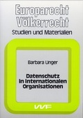 Cover: Datenschutz in internationalen Organisationen - VVF