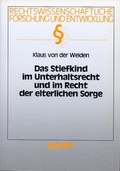 Cover: Das Stiefkind im Unterhaltsrecht und im Recht der elterlichen Sorge - VVF