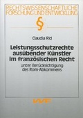 Cover: Leistungsschutzrechte aus&uuml;bender K&uuml;nstler im franz&ouml;sischen Recht - VVF