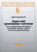 Cover: Organ und (gesetzlicher) Vertreter - VVF