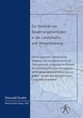 Cover: Zur Validit&auml;t von Bewertungsmethoden in der Landschafts- und Umweltplanung - Mensch & Buch