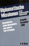 Cover: Diplomatische Missionen in der Bundesrepublik Deutschland - Bock, K H