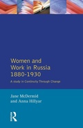 Cover: Women and Work in Russia, 1880-1930 - Longman