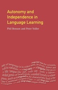 Cover: Autonomy and Independence in Language Learning - Longman