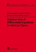 Cover: Solution Sets of Differential Equations in Abstract Spaces - CRC Press