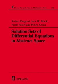 Abbildung von: Solution Sets of Differential Equations in Abstract Spaces - CRC Press