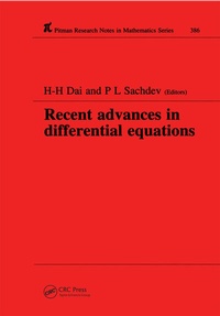 Enlarge image Cover: Recent Advances in Differential Equations - CRC Press