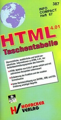 Enlarge image Cover: PC-Combo HTML 4.01 Taschentabelle - Hofacker, W